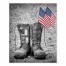 American Flag And Military Boots 8x10 Tabletop Canvas