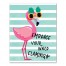 Embrace Your Inner Flamingo 11x14 Canvas Wall Art