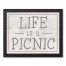 Life is a Picnic 14x11 Black Framed Canvas