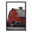 Pop Of Red Barn 20x30 Black Framed Canvas