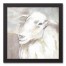 Pastel Sheep Portrait 12x12 Black Framed Canvas