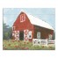 Barn With Flowers 20x16 Canvas Wall Art