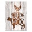 Cluck Oink Moo 12x16 Canvas Wall Art
