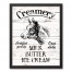 Creamery Sign 16x20 Black Framed Canvas