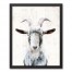 Farmhouse Goat 16x20 Black Framed Canvas