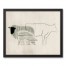 Line Farm Animals 20x16 Black Framed Canvas