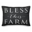 Bless This Farm Black 14x20 Spun Poly Pillow