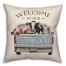 Welcome to Our Farmhouse Animals 18x18 Spun Poly Pillow
