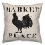 Market Place Rooster 18x18 Spun Poly Pillow