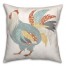 Pattern Feather Rooster 18x18 Spun Poly Pillow