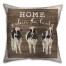 Home Is Where The Herd Is 18x18 Spun Poly Pillow