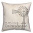 Bless Our Farmhouse Windmill 18x18 Spun Poly Pillow