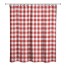 Red White Buffalo Check 71x74 Shower Curtain