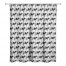 Black Cow Pattern 71x74 Shower Curtain