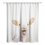 Happy Baby Goat Painting 71x74 Shower Curtain