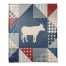 Farmhouse Cow Quilt 50x60 Coral Fleece Blanket