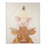 Stacked Farm Animals 50x60 Coral Fleece Blanket