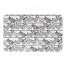 Chicken Sketch Pattern 34x21 Bath Mat
