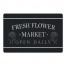 Fresh Flower Market Open Daily 27x18 Floor Mat