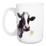Cow With Daisy 15 oz Mug