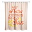 Here Comes Sun 71x74 Shower Curtain