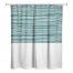Half Line 71x74 Shower Curtain