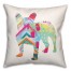 Colorful Frenchie 16x16 Spun Poly Pillow