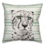 Stripe Cheetah 16x16 Spun Poly Pillow