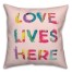 Love Lives 16x16 Spun Poly Pillow