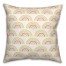 Retro Color Rainbow   16x16 Spun Poly Pillow