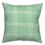 Mint Grid 16x16 Spun Poly Pillow