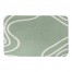 Green Curved  Line 34x21 Bath Mat
