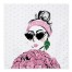 Fashion Girl Flowers Textiles