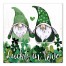 Lucky Love Gnomes 16x16 Canvas Wall Art