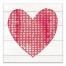 Watercolor Dot Heart  16x16 Canvas Wall Art