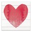 Watercolor Dot Heart   16x16 Canvas Wall Art