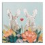 Bunny Couple 24x24 Canvas Wall Art