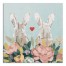 Bunny Couple 24x24 Canvas Wall Art