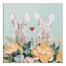 Bunny Couple 24x24 Canvas Wall Art