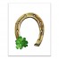 Gold Horseshoe 16x20 Canvas Wall Art