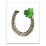 Silver Horseshoe 16x20 Canvas Wall Art