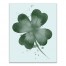Dark Watercolor Clover 16x20 Canvas Wall Art