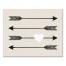 Linen Arrow Heart 20x16 Canvas Wall Art