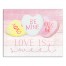 Love is Sweet Candy Hearts  20x16 Canvas Wall Art