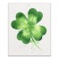 Watercolor Clover Splatter 16x20 Canvas Wall Art