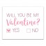 Be My Valentine Choice 14x11 Canvas Wall Art