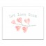 Let Love Grow Heart Branch 14x11 Canvas Wall Art
