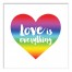 Love Everything Rainbow 12x12 Canvas Wall Art