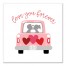 Valentines Truck 12x12 Canvas Wall Art