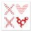 Xoxo Sketchy Patterns 12x12 Canvas Wall Art